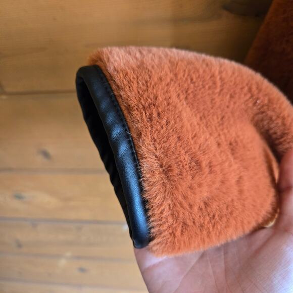 Anthropologie BLANKNYC Cliff Hanger Pull Over Faux Fur Vegan Leather Trim XS - Picture 8 of 8